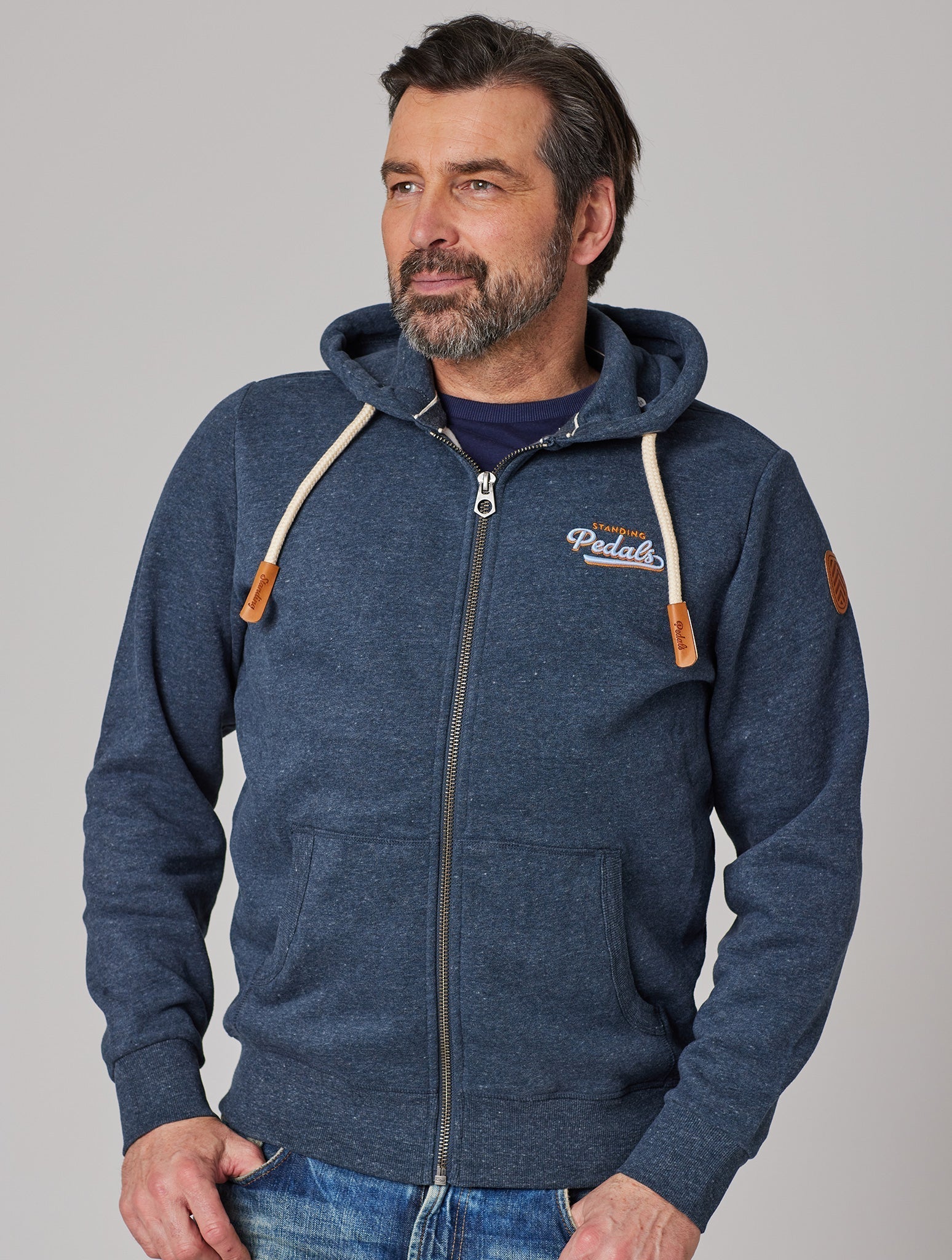 standing pedals hoodie Premium Herren Sweatjacke CONVERTIBLE mit WLS