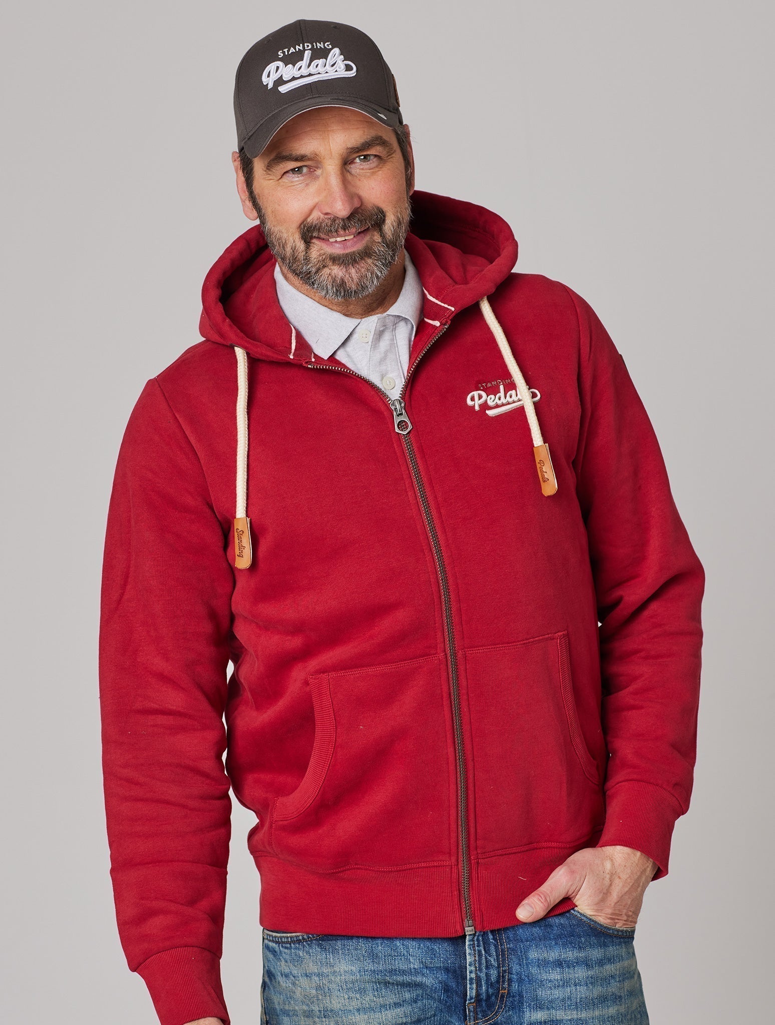 standing pedals hoodie Premium Herren Sweatjacke CONVERTIBLE mit WLS